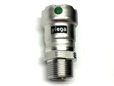 New | in-Stock Viega MegaPress Adapter, 316 SS, Press Connection x MPT, 3/4" x 3/4" Plumbing Equipment Michigan US | Maverick Industrial Sales #1483155