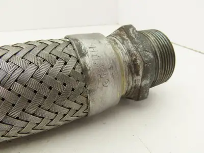 Hydra Stainless Steel Braided Flex Hose 1-1/2" x 23" Long 1-1/2" NPT Male Ends