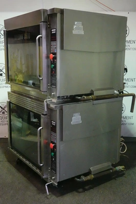 HARDT DOUBLE STACKED NATURAL GAS COMMERICAL ROTISSERIE MODEL INFERNO 3500 (CAPACITY 80 CHICKENS)