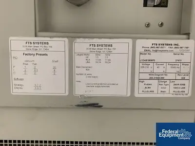 USED FTS 6.1 Sq Ft FTS Lyostar II, Freeze Dryer, S/S