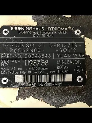 USED BRUENINGHAUS HYDROMATIK AA10V60100DFR17 31R-PKC62K0S