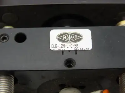 De-Sta-Co DLB-12M-L-C-50 Pneumatic Linear Base Slide/Guide Cylinder 50mm Slide