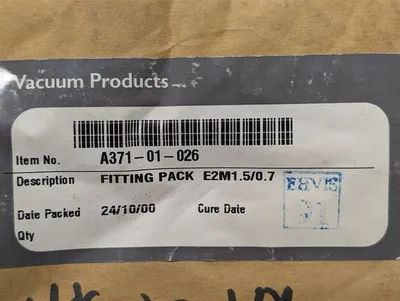 Edwards Vacuum Products A371-01-026 Fitting Pack E2M1.5/0.7 New