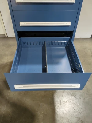 Stanley Vidmar 5 Drawer Industrial Tooling Cabinet Storage Cabinet 59"X28"X30"