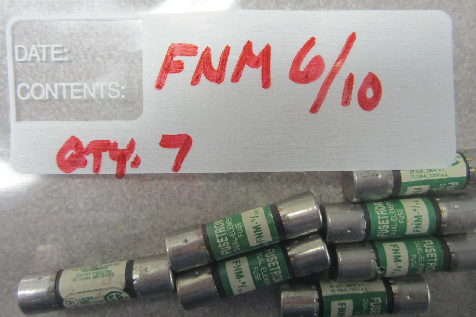 7 NEW FUSERON FNM-6/10 FUSES FNM610