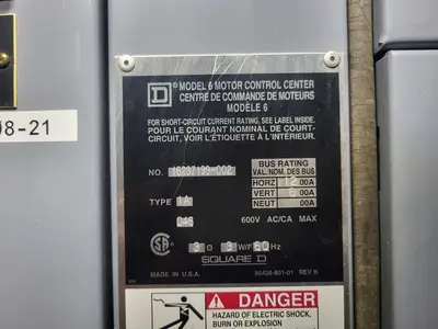 USED SQUARE D MODEL 6