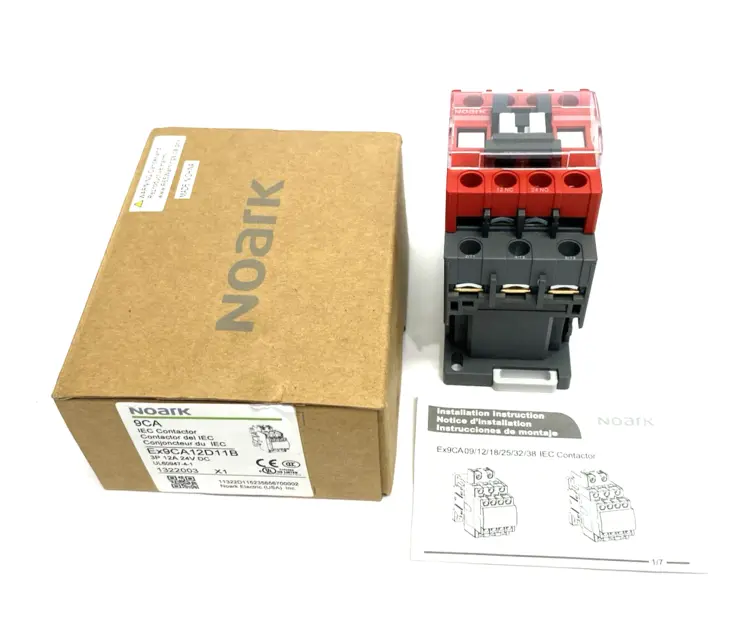 New | in-Stock Noark Safety IEC Contactor, 12A 3-Pole 24VDC, 1322003 PLC Contactors Michigan US | Maverick Industrial Sales #1514640