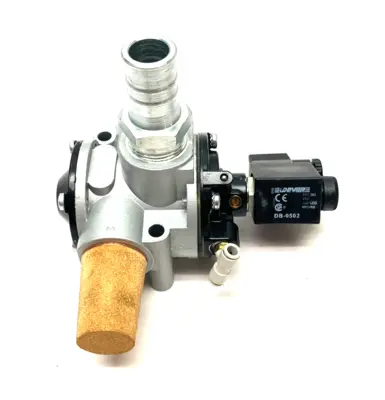 USED EMERSON NUMATICS 3-WAY POPPET VALVE, SOLENOID PILOT, 1" PORTS
