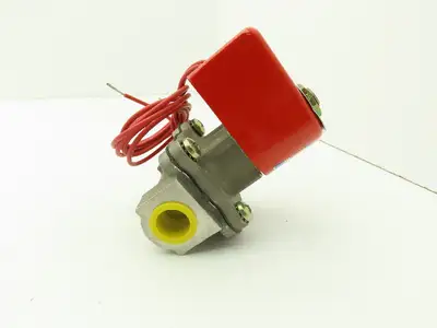 Lancer 2LB2L460 2-Way Skinner Solenoid Valve .5"NPT N.C. 0-100psi 120v Stainless