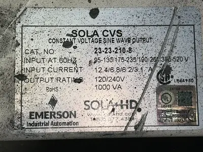 Used EMERSON TECHNOLOGIES 23232108 Voltage Regulators Ohio US | HGR 24 #1286717