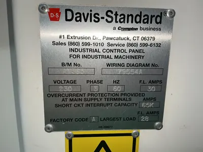 Used 2004 DAVISSTANDARD DSR15A Misc Plastics Equipment Ohio US | HGR 24 #1520037