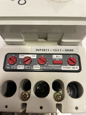 Siemens 3VF4211-1BK41-0AA0 3 Pole 160/200A Molded Case Circuit Breaker 415V