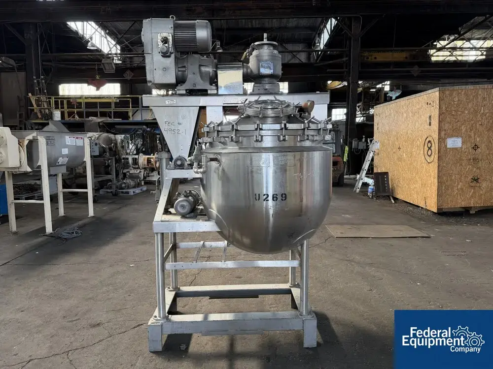 USED JC Pardo 100 Gal JC Pardo Triple Motion Kettle, S/S, 15/40#