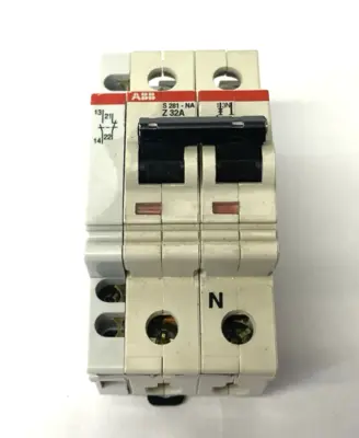 Used ABB Circuit Breaker 2-Pole w/ Auxiliary Contact Circuit Breakers Michigan US | Maverick Industrial Sales #1389424