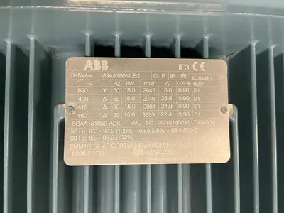 New | in-Stock ABB M3AA160MLB2 Motors (misc) | Surplus Asset Holdings #1205539