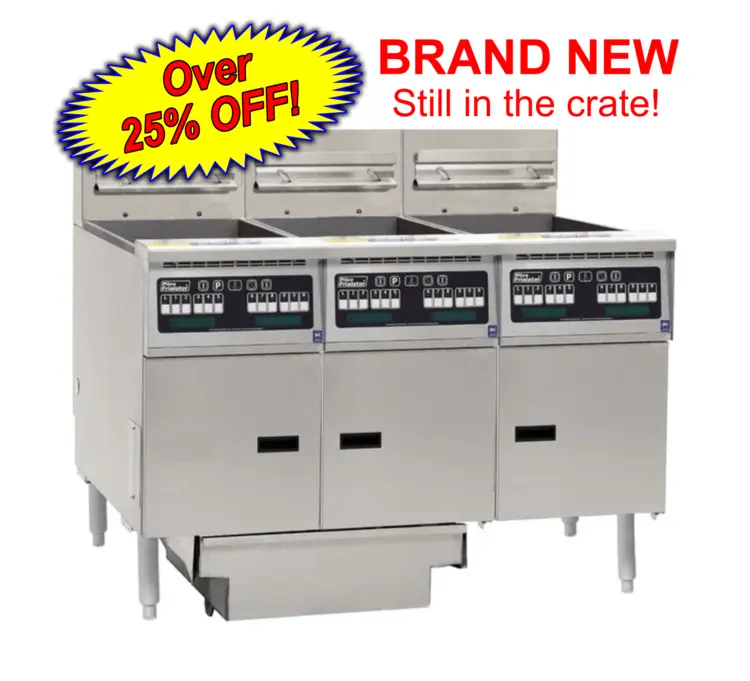 New | in-Stock Pitco Pitco® Solstice Supreme SSH55-3FD-I12 Natural Gas Floor Fryer 120-150 lb Cookers / Coolers / Fryers Illinois US | Falcon Restaurant Supply #1375863