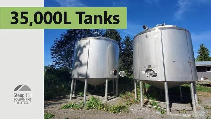 Used STAINLESS STEEL EQUIPMENT G00210 Dish & Cone Bottom Tanks British Columbia CA | Steep Hill Equipment Solutions #774475