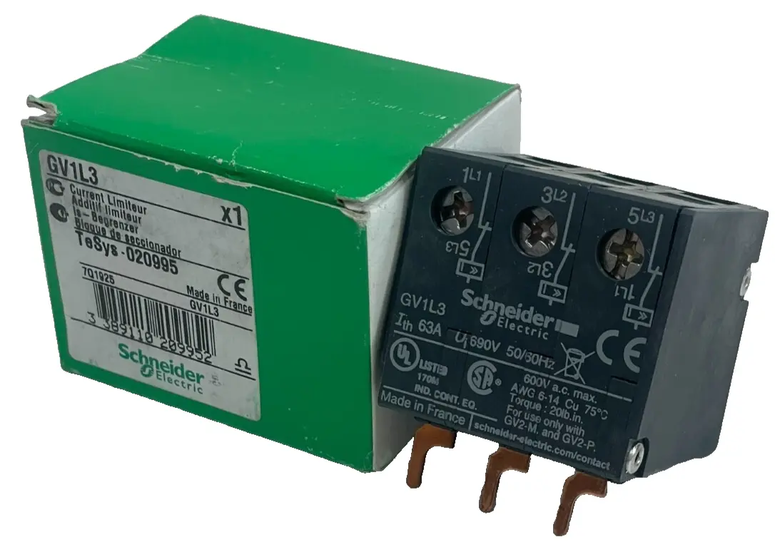 NEW SCHNEIDER ELECTRIC GV1L3 CURRENT LIMITER MODULE