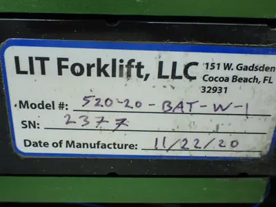 Used LIT FORKLIFT 52020BATW1 Forklift Attachments Ohio US | HGR 24 #1149579