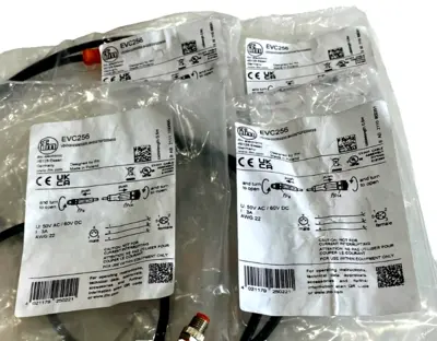 NEW IFM ELECTRONIC VDOGH030MSS00,6H03STGF030MSS-EVC256 CABLE ASSEMBLY LOT OF 4