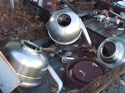 Westfalia RTA 45/OSM 8004 parts. Bowls, frames, motors.