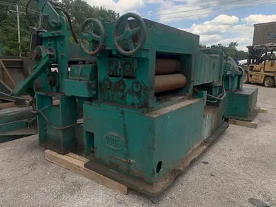20,000 LB X 30" X .500" YODER COIL CRADLE & STRAIGHTENER FEED LINE: STOCK #13050