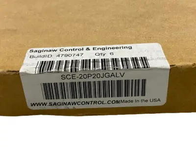 New | in-Stock Saginaw Control & Engineering Flat Enclosure Subpanel LOT OF 5 Misc Electrical & Power Parts Michigan US | Maverick Industrial Sales #1441702