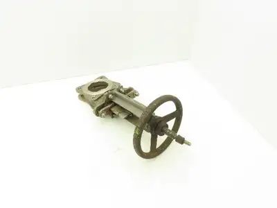 Rovalve TechnaFlow S17-D 3" Stainless Knife Gate Valve Lug Style Rubber Seat