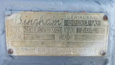 USED SULZER BINGHAM 6X8X10.5 MSB