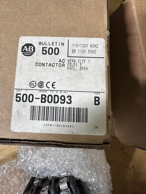 ALLEN BRADLEY 500FL-BOD93 #SIZE1 AC CONTACTO