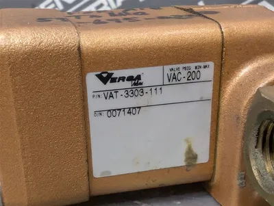 Versa Valves VAT-3303-111 3-Way Directional Control Valve Used