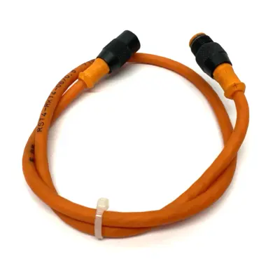 USED LUMBERG AUTOMATION DOUBLE ENDED IO-LINK CABLE M12 4-PIN
