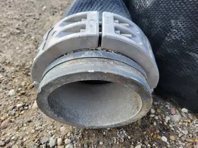 8" x 50 ft Mining Lay Flat Hose w/ Coupling