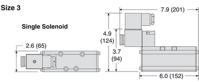 Ross Controls W6076B4431 120/60 W60 Stainless Steel 5-Way 2-Position Valve [New]