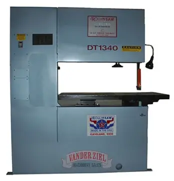 New | in-Stock ROLL-IN DT1340 Vertical Band Saws Michigan US | Vander Ziel Machinery Sales #480384