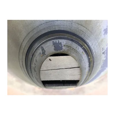 USED 8" CARBON STEEL KNIFE GATE VALVE