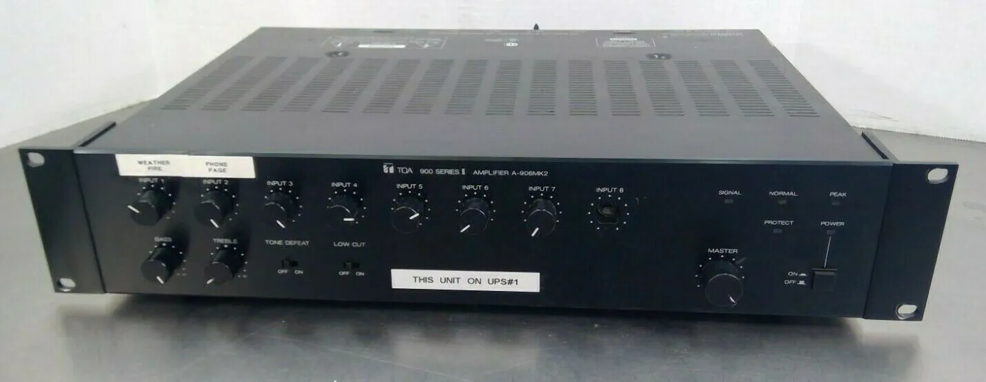 TOA Power Amplifier A-906MK2 60 Watt 2E