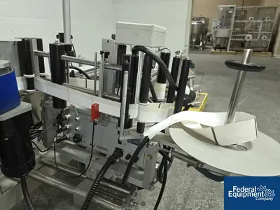 USED Quadrel Quadrel In-Line Labeler, Model Moduline