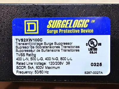 USED SQUARE D TVS2XW100C