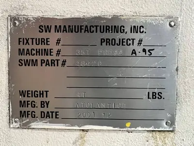 USED 2001 KOMATSU PRESSES KOMATSU OBS35-3 PRESS
