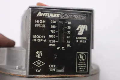 NEW OPEN BOX ANTUNES CONTROLS RHGP-A High Pressure Switch STK L207CC