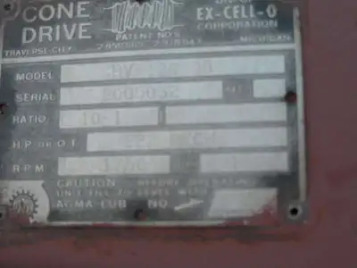 USED CONE DRIVE HV120-9B