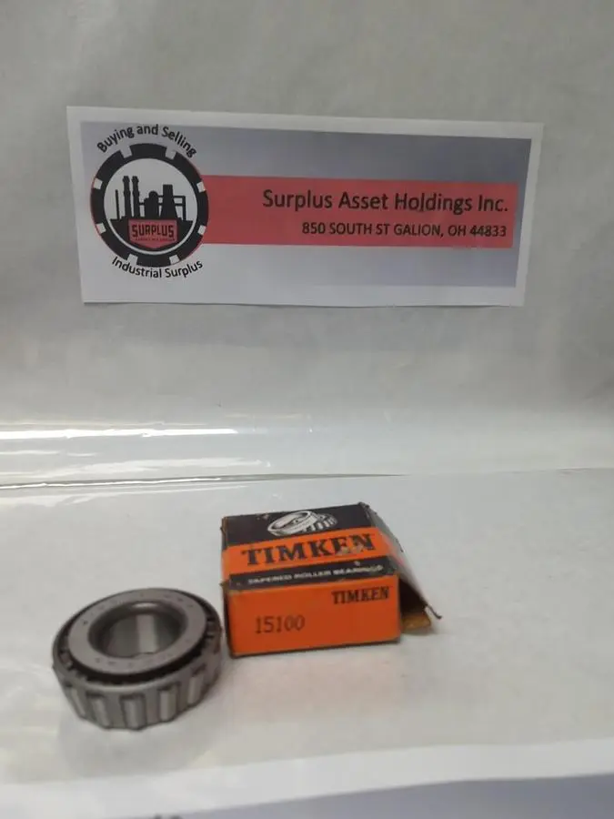 New | in-Stock TIMKEN 15100 Bearings | Surplus Asset Holdings #1195849