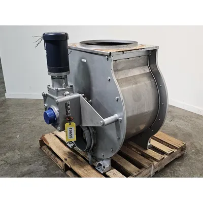 Used 20" diameter Mild Steel Rotary Airlock Star Valve - [Blow-thru]