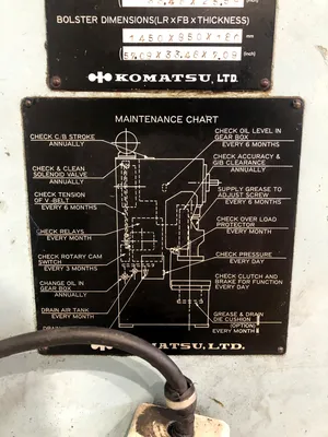 USED 1986 KOMATSU PRESSES KOMATSU OBS200-2 PRESS