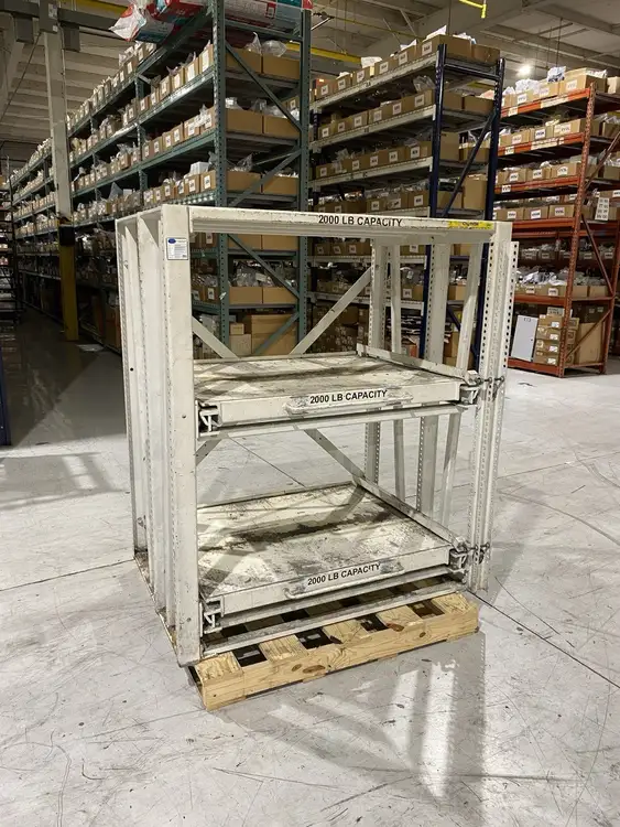 Used PROPER STORAGE SYSTEMS MANUAL ROLL OUT STORAGE DIE SHELVING Racks/Shelving Michigan US | Maverick Industrial Sales #1092557