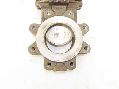 Fabri-Valve C37R304 4" Stainless Knife Gate Valve Rising Stem Lug Style