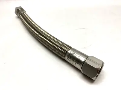 MBC-16-SS | Stainless Steel Braided Pipe 1" NPT 1' Overall Length SHELFWARE - New – Open box