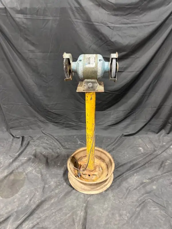 Electric Bench Grinder on Stand