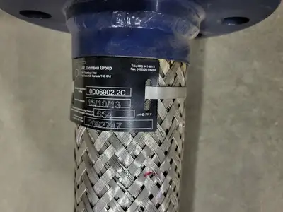 2" x 47" Class 300 Flexible Braided Metal Hose B16/5 SA/A105N/C21
